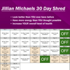 All About the 30 Day Shred Calendar