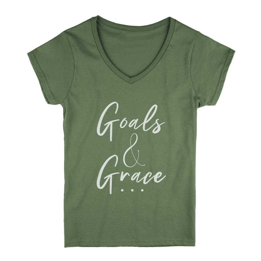 Goals & Grace Women's V-Neck Tee